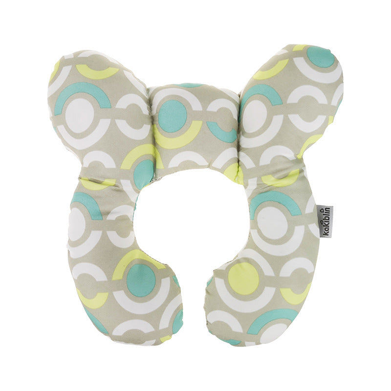 Infant Pillow Baby Bed U-Shaped Safety Seat Neck Guard Fixed Stereotyped Stroller Pillow