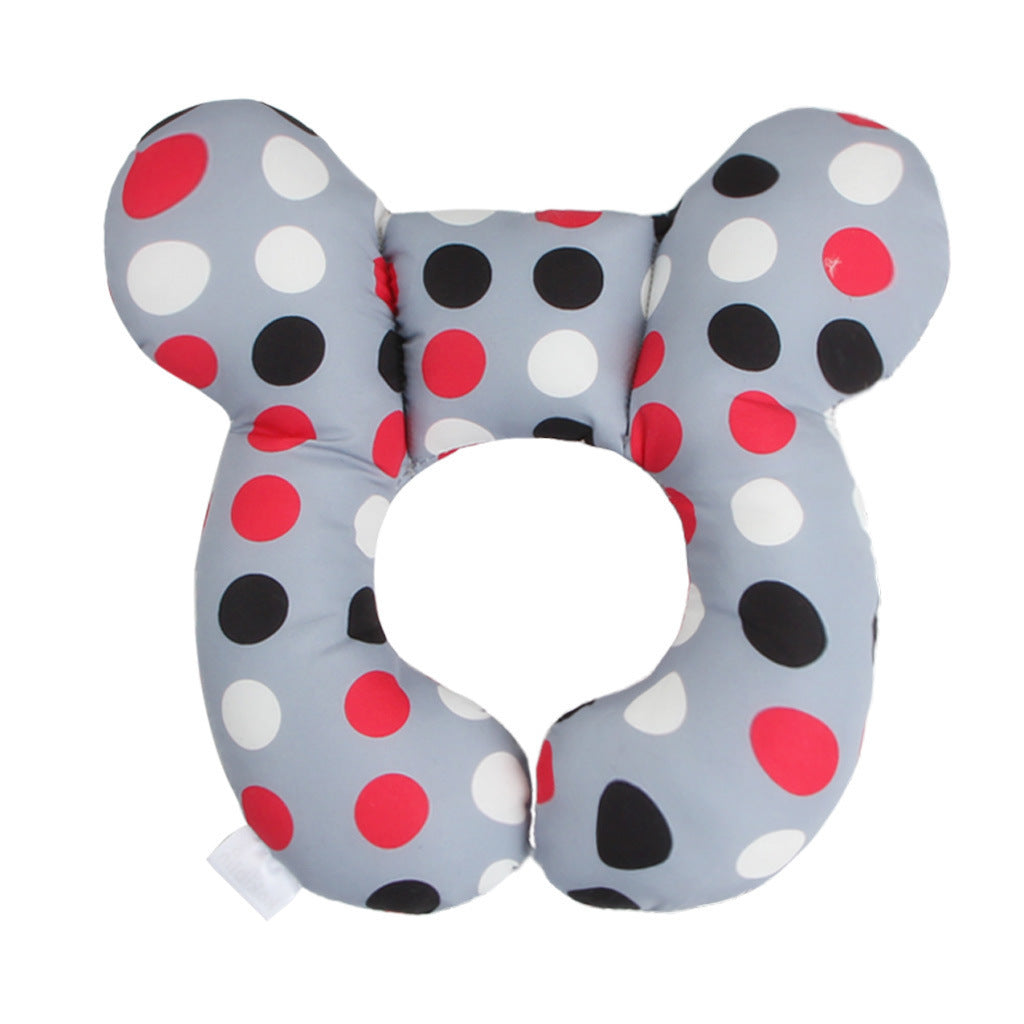 Infant Pillow Baby Bed U-Shaped Safety Seat Neck Guard Fixed Stereotyped Stroller Pillow